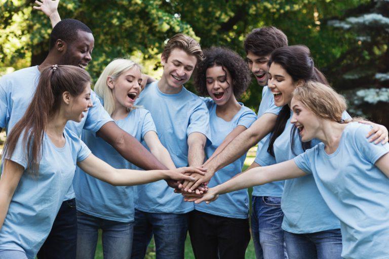 Group of Volunteers hands